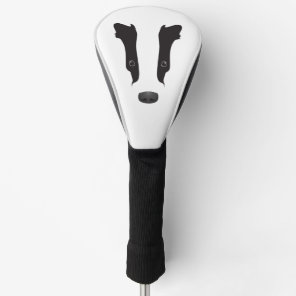 Badger Face Silhouette Golf Head Cover