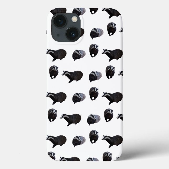 Badger Frenzy iPad Case (Choose Colour) (Back)