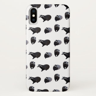 Badger Frenzy iPhone X Case (choose colour)