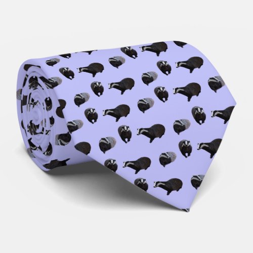 Badger Frenzy Tie Double Sided Print Lilac