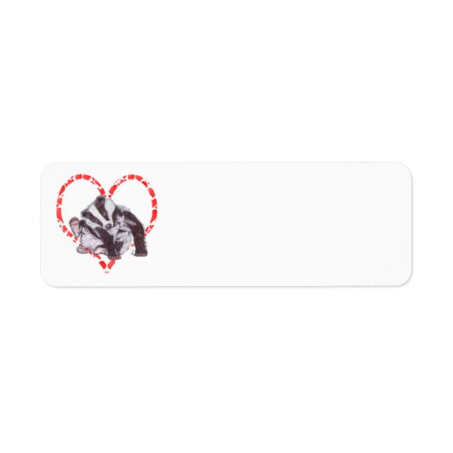 BADGER HEART LABEL (Front)