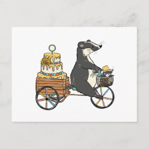 Badger Holiday Postcard