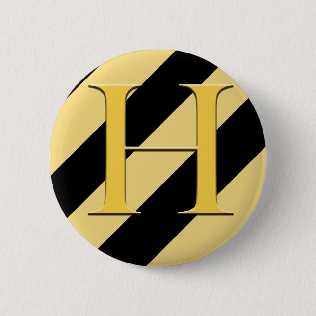 Badger House Badge Pinback Button (Front)