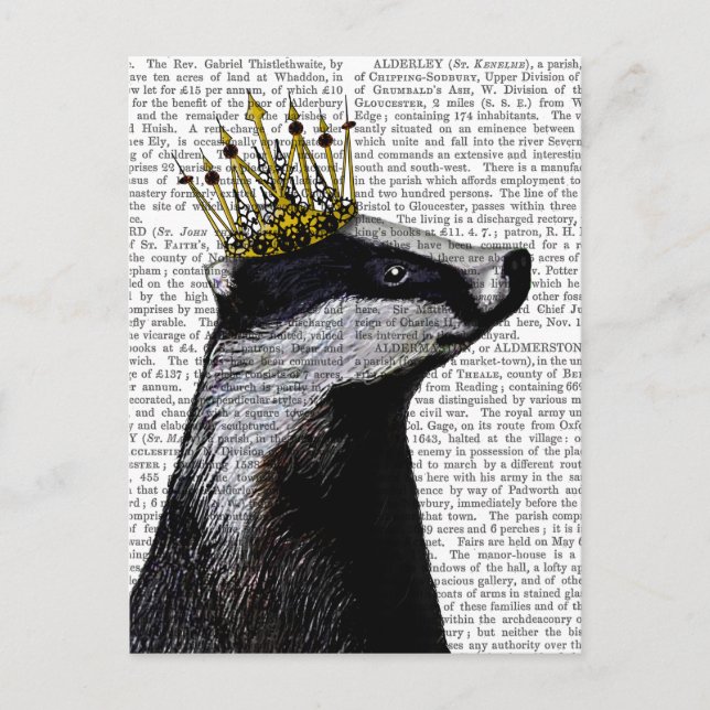 Badger King Postcard (Front)