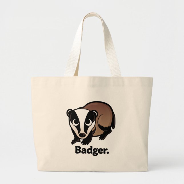 Badger. Large Tote Bag (Front)