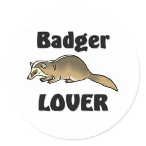 Badger Lover Classic Round Sticker