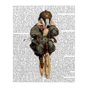 Badger on Vintage Bicycle Acrylic Print