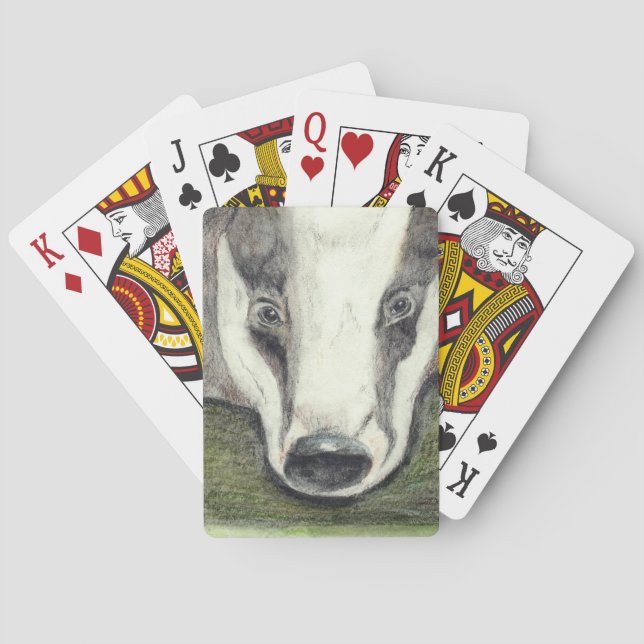 Badger playing cards (JZH2) (Back)