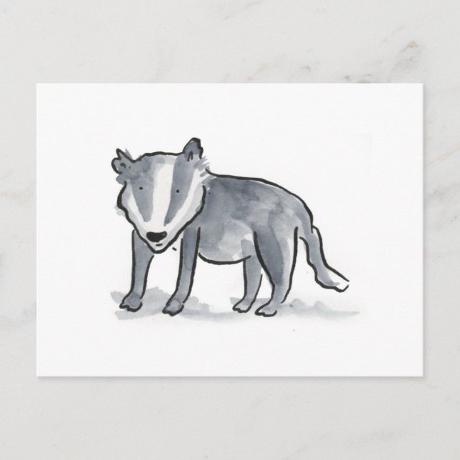 Badger Postcard (Front)