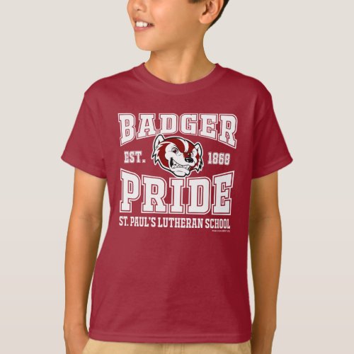 Badger Pride Boys Basic Maroon T_Shirt
