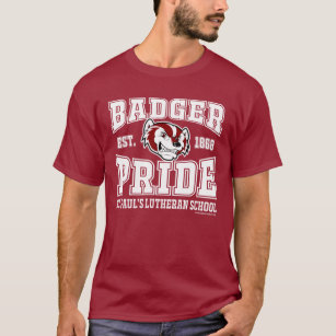 Badger Pride Men's Basic Maroon T-Shirt
