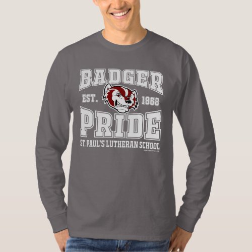 Badger Pride Mens Smoke Basic Long Sleeve T_Shirt