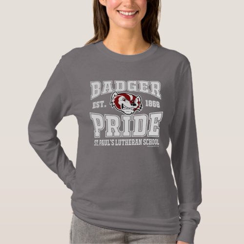Badger Pride Womens Smoke Long Sleeve T_Shirt