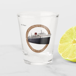 Badger rope shot glass