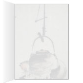 Badger tea kettle Ukiyoe Cards (Inside (Right))