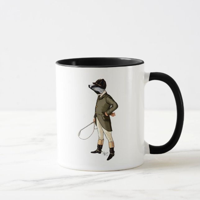 Badger The Rider Full Mug (Right)