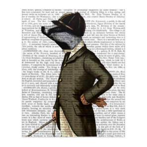 Badger The Rider Portrait Acrylic Print