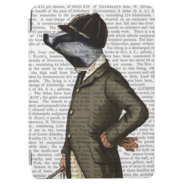 Badger The Rider Portrait iPad Air Cover (Front)