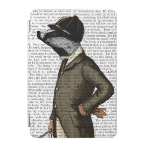 Badger The Rider Portrait iPad Mini Cover