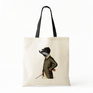 Badger The Rider Portrait Tote Bag