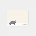 Badger woodland animal kids stationery paper  post-it notes