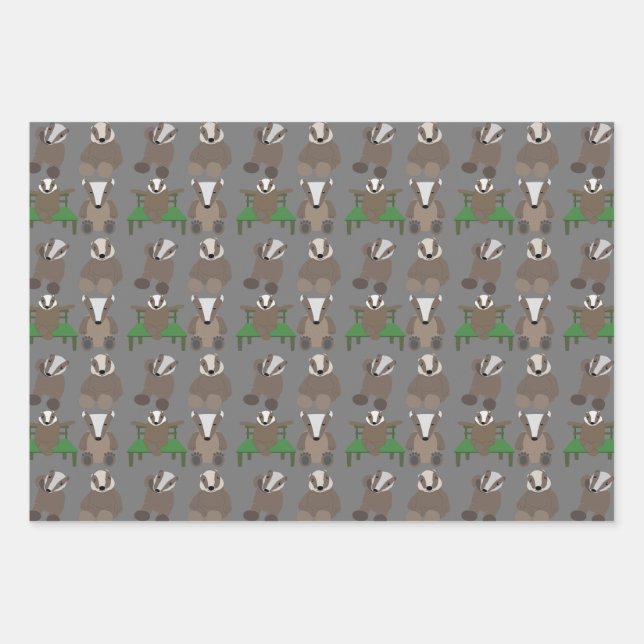 Badger Wrapping Paper Sheets (Front 2)