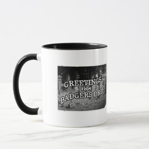 Badgers Drift Postcard Mug