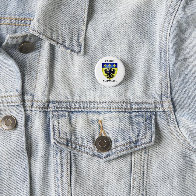 Badges, Ecussons & Pin's - Blason de L'Aigle Button (In Situ)