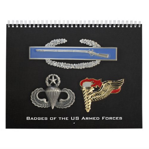 Badges of the US Armed Forces Calendar
