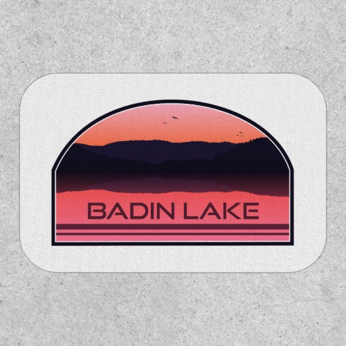 Badin Lake North Carolina Red Sunrise Patch