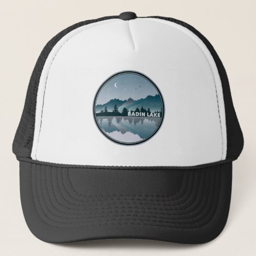 Badin Lake North Carolina Reflection Trucker Hat