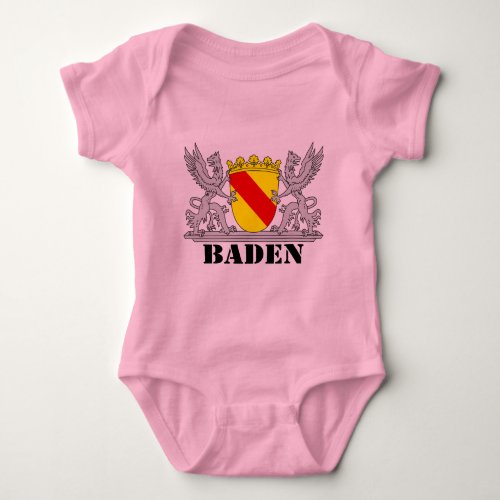 Badischer Greif with writing in Baden Baby Bodysuit