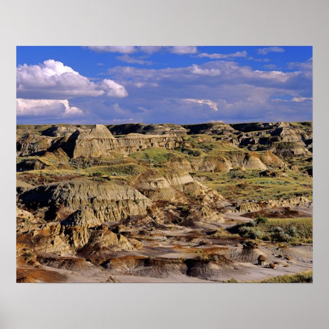 Badlands at Dinosaur Provincial Park in Alberta, 2 Poster (Front)