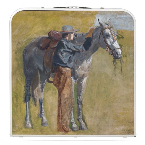 Badlands Cowboy Horse Old West Thomas Eakins Beer Pong Table