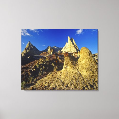 Badlands formations at Dinosaur Provincial Park 2 Canvas Print