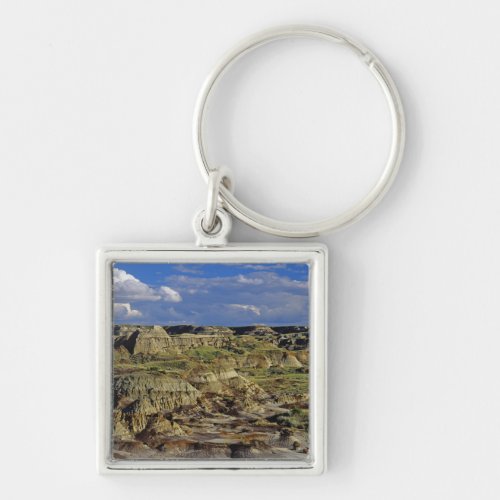 Badlands formations at Dinosaur Provincial Park 4 Keychain