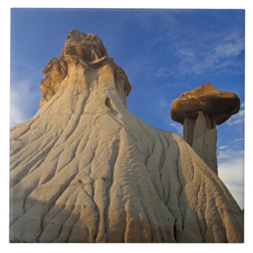 Badlands formations at Makoshika State Park in Ceramic Tile