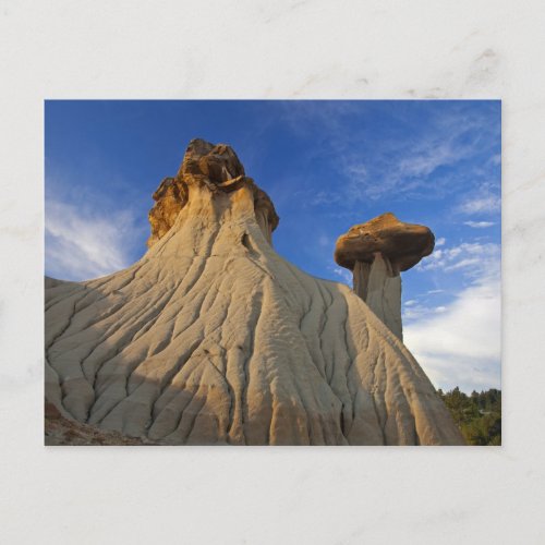 Badlands formations at Makoshika State Park in Postcard