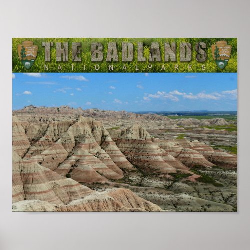 BADLANDS NATL PARK_S Dakota_Butes and Pinnacles_ Poster