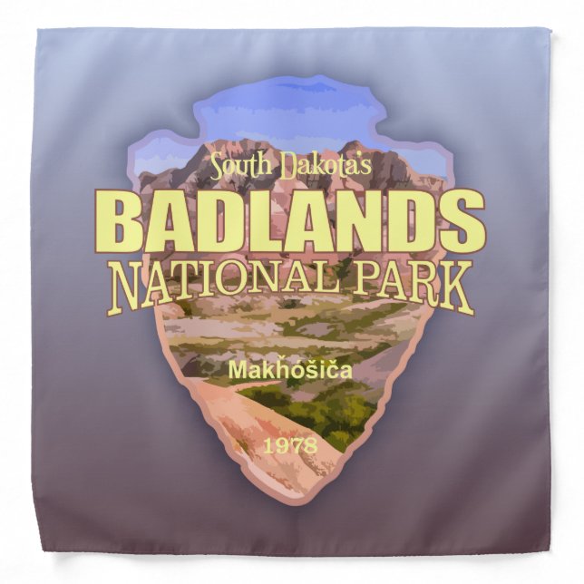 Badlands National Park (arrowhead) Bandana (Front)