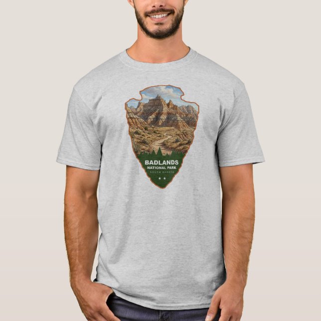 Badlands National Park Arrowhead T-Shirt (Front)