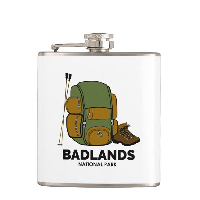 Badlands National Park Backpack Flask (Front)