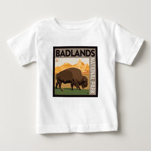 Badlands National Park  Buffalo Baby T_Shirt
