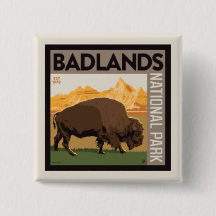 Badlands National Park Buffalo Button