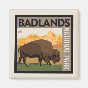 Badlands National Park Buffalo Magnet