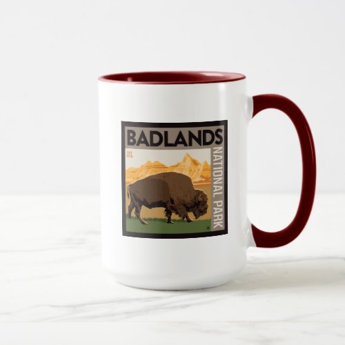 Badlands National Park  Buffalo Mug