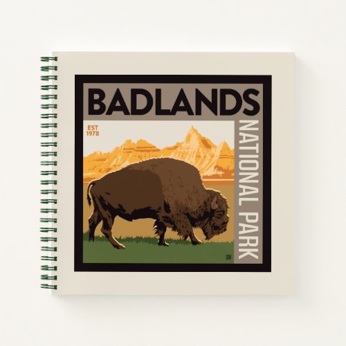 Badlands National Park  Buffalo Notebook