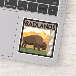 Badlands National Park Buffalo Sticker