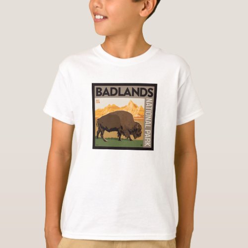 Badlands National Park  Buffalo T_Shirt