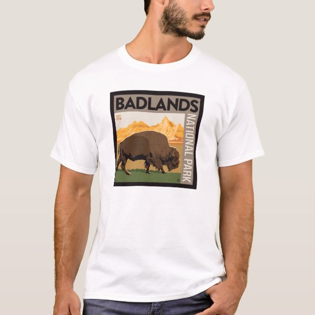 Badlands National Park | Buffalo T-Shirt (Front)